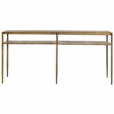 Naini Console Table, Antique Brass-Furniture - Accent Tables-High Fashion Home