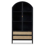 Neve Cabinet, Sandblasted Vintage Black-Furniture - Storage-High Fashion Home