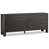 Noeline 6 Drawer Dresser, Smoked Black-Furniture - Bedroom-High Fashion Home