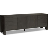 Noeline Media Console, Smoked Black Oak-Furniture - Storage-High Fashion Home