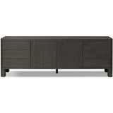 Noeline Media Console, Smoked Black Oak-Furniture - Storage-High Fashion Home