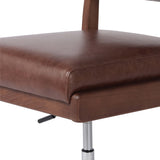 Norris Leather Desk Chair, Sonoma Coco-Furniture - Office-High Fashion Home