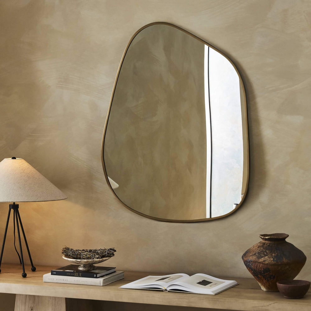 Nova Mirror, Antique Brass