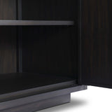 Nyland Media Console, Black-Furniture - Storage-High Fashion Home