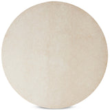 Oakland 60" Round Outdoor Dining Table, Cream Marble