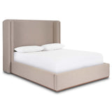 Octavia Bed, Alcala Taupe-Furniture - Bedroom-High Fashion Home