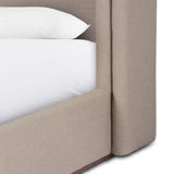 Octavia Bed, Alcala Taupe-Furniture - Bedroom-High Fashion Home