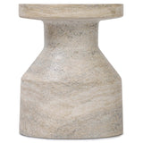 Odeon End Table, Textured Sandy Grey-Furniture - Accent Tables-High Fashion Home