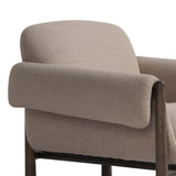 Olia Chair, Alcala Taupe-Furniture - Chairs-High Fashion Home