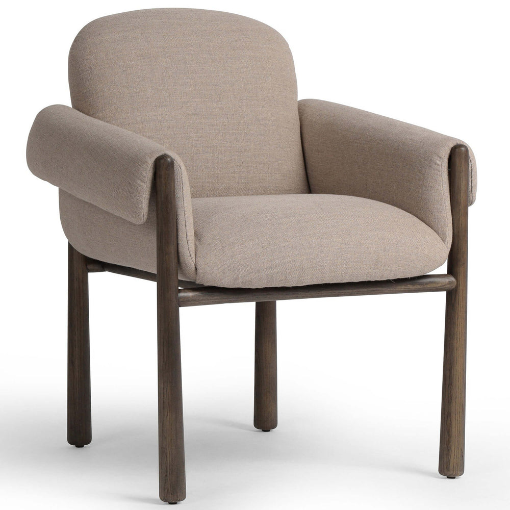 Olia Dining Chair, Alcala Taupe-Furniture - Dining-High Fashion Home