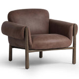 Olia Leather Chair, Palermo Cigar-Furniture - Chairs-High Fashion Home