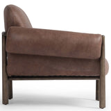 Olia Leather Chair, Palermo Cigar-Furniture - Chairs-High Fashion Home