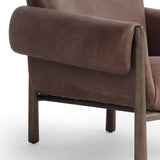 Olia Leather Chair, Palermo Cigar-Furniture - Chairs-High Fashion Home