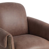 Olia Leather Dining Chair, Palermo Cigar-Furniture - Dining-High Fashion Home