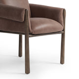 Olia Leather Dining Chair, Palermo Cigar-Furniture - Dining-High Fashion Home