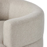 Olvera Chair w/ Ottoman, Crete Pebble-Furniture - Chairs-High Fashion Home