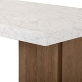 Olympia Dining Table, White Marble-Furniture - Dining-High Fashion Home