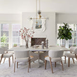 Ophelia 5 Light Chandelier, Aged Brass-Lighting-High Fashion Home