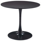 Opus 35" Round Dining Table, Black