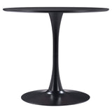 Opus 35" Round Dining Table, Black