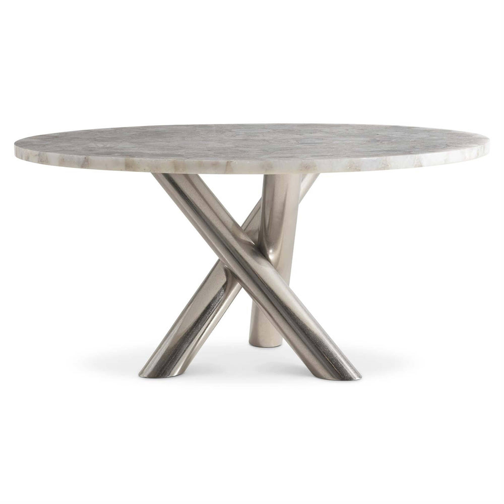 Ornella Round Dining Table, Natural Agate