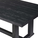 Otto Dining Table, Black-Furniture - Dining-High Fashion Home