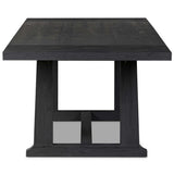 Otto Extension Dining Table, Black-Furniture - Dining-High Fashion Home