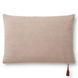 Magnolia Home by Joanna Gaines x Loloi Lumbar Pillow, Moss/Beige-Accessories-High Fashion Home