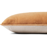 Magnolia Home by Joanna Gaines x Loloi Bolster Pillow, Spice/Natural-Accessories-High Fashion Home