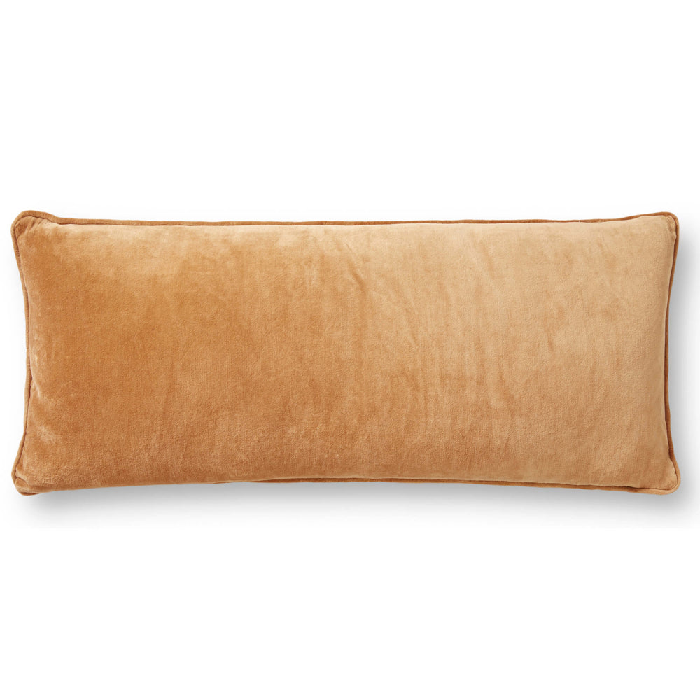 Magnolia Home by Joanna Gaines x Loloi Bolster Pillow, Spice/Natural-Accessories-High Fashion Home