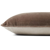 Magnolia Home by Joanna Gaines x Loloi Bolster Pillow, Walnut/Natural-Accessories-High Fashion Home