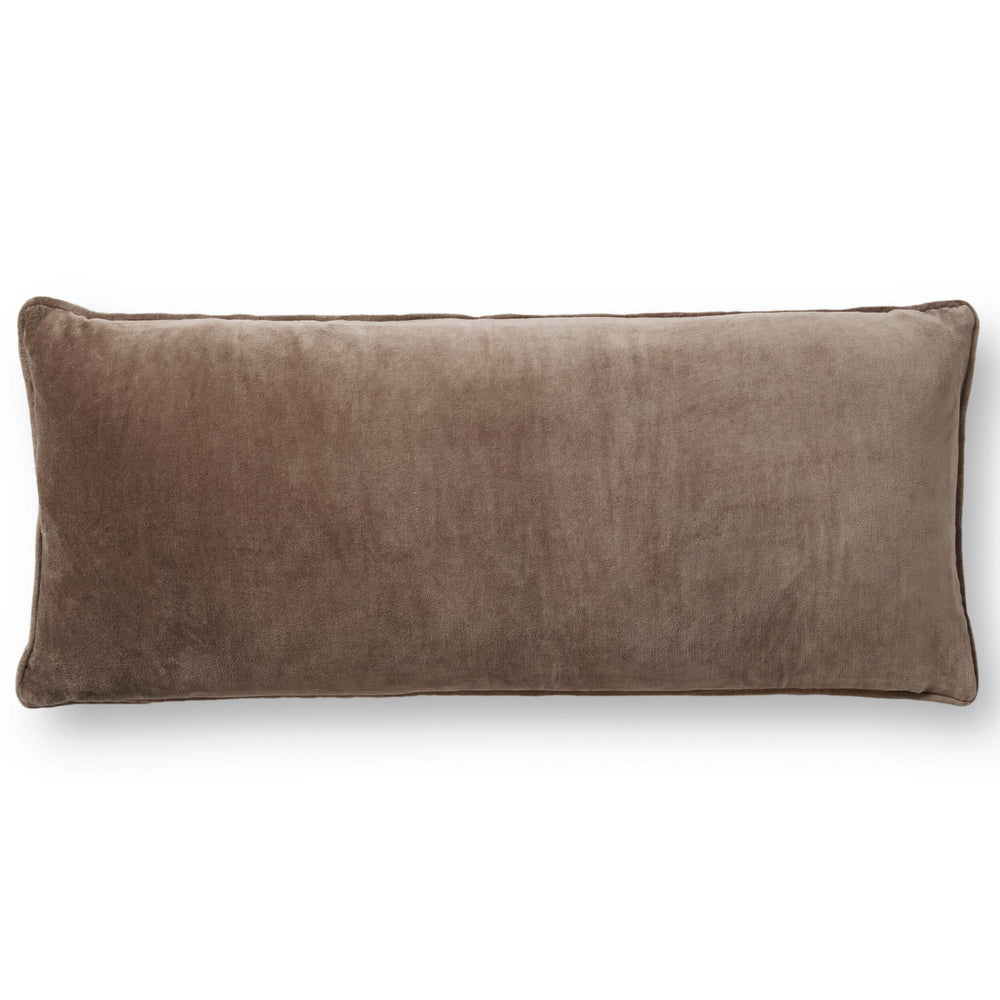 Magnolia Home by Joanna Gaines x Loloi Bolster Pillow, Walnut/Natural-Accessories-High Fashion Home