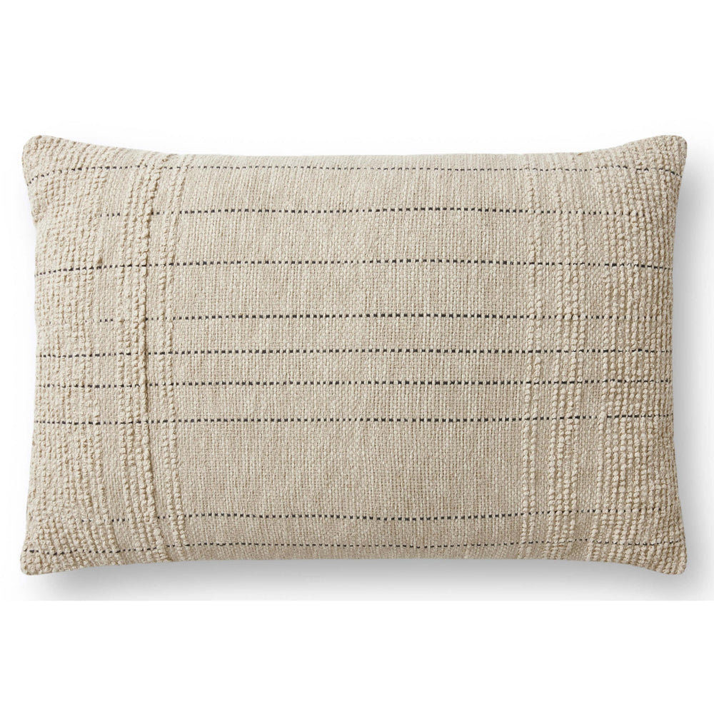 Magnolia Home by Joanna Gaines x Loloi Lumbar Pillow, Ivory-Accessories-High Fashion Home