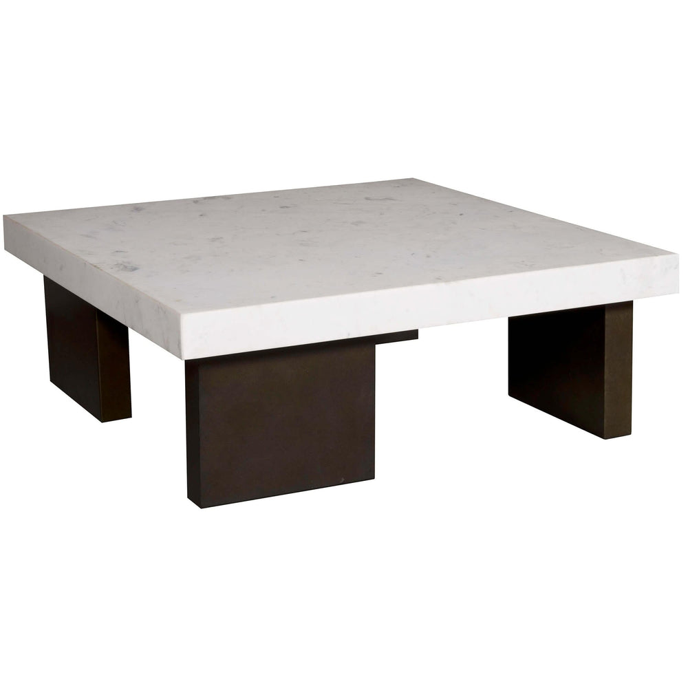 Capistrano Square Cocktail Table, Dark Bronze-Furniture - Accent Tables-High Fashion Home