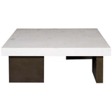 Capistrano Square Cocktail Table, Dark Bronze-Furniture - Accent Tables-High Fashion Home