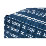 Loloi Pouf PF0007, Indigo/Ivory-Furniture - Chairs-High Fashion Home