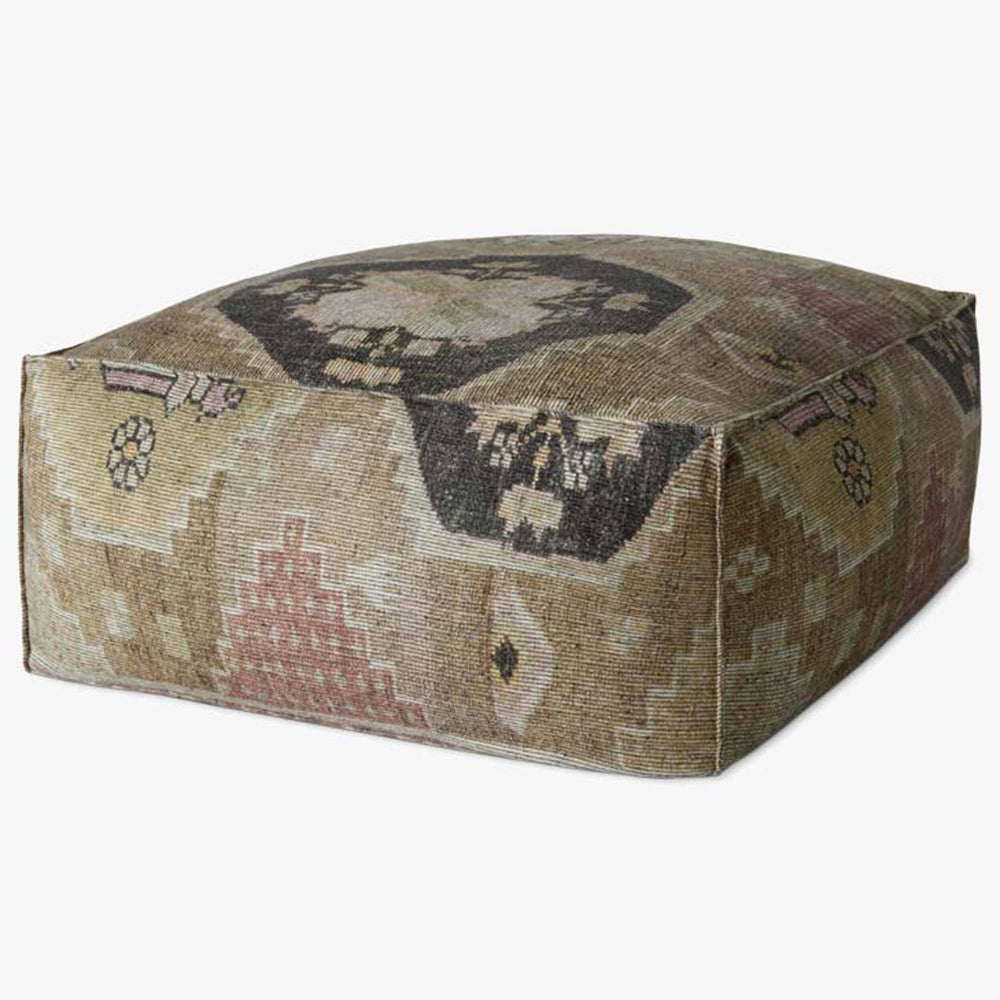 Loloi Pouf LPF0037, Taupe/Multi