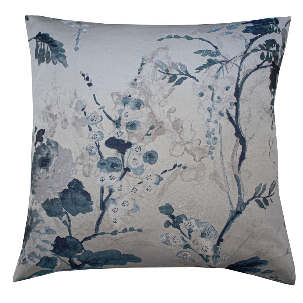 Jardin Fleur Pillow, Silver-Accessories-High Fashion Home