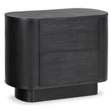 Paden Nightstand, Aged Black-Furniture - Bedroom-High Fashion Home