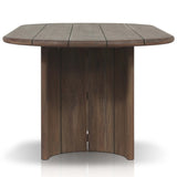 Paden Outdoor Dining Table, Stained Toasted Brown-Furniture - Outdoor-High Fashion Home