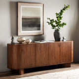 Paden Sideboard, Seasoned Brown-Furniture - Storage-High Fashion Home