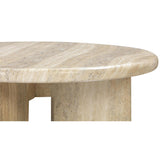 Patrizia Round Coffee Table, Neutral-Furniture - Accent Tables-High Fashion Home