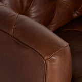 Paul Leather Swivel Chair, Raleigh Cigar-Furniture - Chairs-High Fashion Home