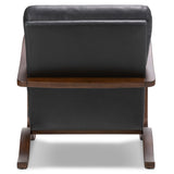 Paxon Leather Chair, Brickhouse Black-Furniture - Chairs-High Fashion Home