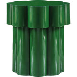 Petal Side Table, Glossy Green-Furniture - Accent Tables-High Fashion Home