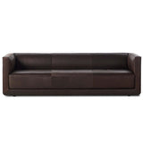 Phillip Leather Sofa, Heirloom Cigar-Furniture - Sofas-High Fashion Home