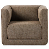 Phillip Swivel Chair, Delta Tweed-Furniture - Chairs-High Fashion Home