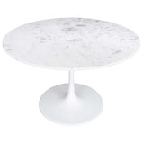 Phoenix 47" Round Dining Table, White