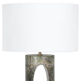 Portia Marble Table Lamp, Green-Lighting-High Fashion Home