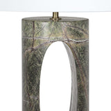 Portia Marble Table Lamp, Green-Lighting-High Fashion Home